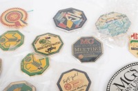 MG: A group of assorted MG car club event badges and some cloth patches - 2