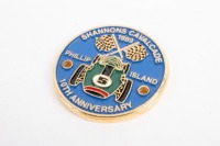 SHANNONS CAVALCADE: Four circular Shannons Cavalcade at Phillip Island event grille badges - 2
