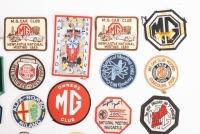 MG CLOTH PATCHES: A group of assorted MG car club cloth patches and a few non MG related patches - 2