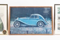 MG: Three small framed and glazed MG illustrations - 3
