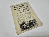 WOLSELEY: A group of three Sales Brochures together with a period magazine review for various Wolesley models [Location: Sydney] - 4