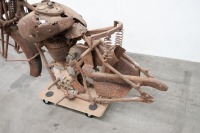 A circa 1936 Matchless motorcycle with engine and frame - 3