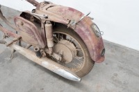 Circa 1950s/1960s Jawa motorcycle frame with two engines, engine with stamped *353.101854, other engine unstamped - 7