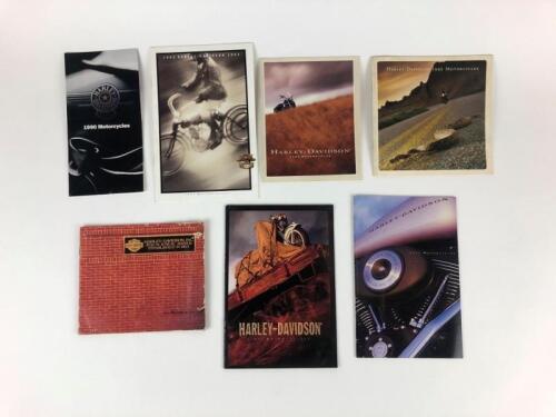 HARLEY-DAVIDSON: Seven original Harley Davidson 1990's range small colour sales brochures