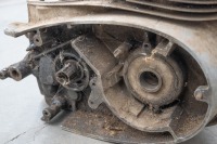 Circa 1950s/1960s Jawa motorcycle frame with two engines, engine with stamped *353.101854, other engine unstamped - 10