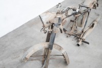 A Eastern European motorcycle frame, possibly Jawa, tail lamp made in Czechoslovakia - 2