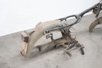 A Eastern European motorcycle frame, possibly Jawa, tail lamp made in Czechoslovakia - 5