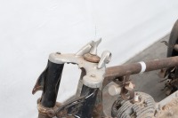 A DKW Motorcycle frame with incomplete engine with loose DKW rear chain guard, engine and frame no. unknown - 5