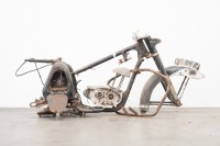 A DKW Motorcycle frame with incomplete engine with loose DKW rear chain guard, engine and frame no. unknown - 6