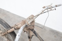 A BSA Bantam swing arm frame with forks and wheels - 3