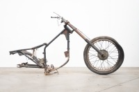 A BSA Bantam swing arm frame with forks and wheels - 5