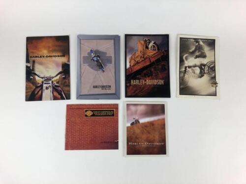 HARLEY-DAVIDSON: Six original Harley Davidson 2000's range colour sales brochures