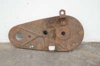 A circa 1950s Royal Enfield inner chain guard