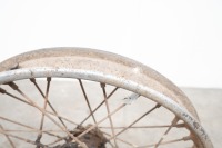 A circa late 1920s Webb front wheel, 7" brake, turns - 2