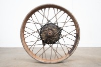 A circa late 1920s Webb front wheel, 7" brake, turns - 3