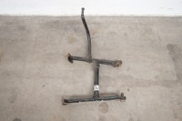 A motorcycle centre stand, believed Triumph, 15cm internal mounting width