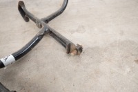 A motorcycle centre stand, believed Triumph, 15cm internal mounting width - 2