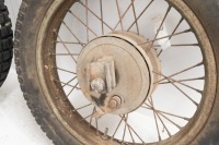 Two 16" wheels with alloy hubs, possibly Jawa - 2