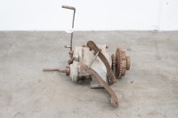 A Royal Enfield gear with clutch, stamped 'Hat 93', turns over