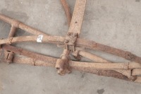 A vintage sidecar chassis with mudguard and beaded edge wheel, no fittings - 2