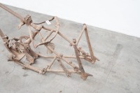 A circa mid-1930s AJS frame with a complete set of Norton style Webb forks - 5