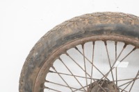 A circa late 1940s/early 1950s Norton 19" wheel, turns - 2