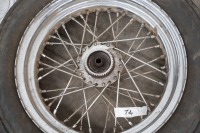 A BSA or Triumph crinkle hub 16" rear wheel with tyre [Updated Photos] - 2