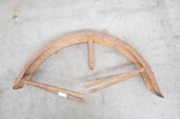 A circa 1940s/1950s British front mudguard, possibly BSA with cut out for telescopic forks - 2
