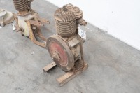 Two circa 1920s Raleigh 2 3/4 HP motors, stamped 'half case M14755', 'M11325' and '11834' on metal base - 2