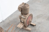 Two circa 1920s Raleigh 2 3/4 HP motors, stamped 'half case M14755', 'M11325' and '11834' on metal base - 3