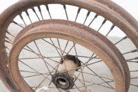 Two circa 1926 BSA flat track 19" wheels with belt rims - 2