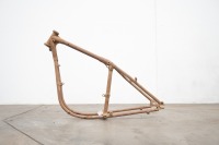 A frame believed to be a circa1947/48 BSA A7 Rigid, Frame No.YA7 2217 stamped '87-4003' at seat post muff joint [Updated with Frame Number]