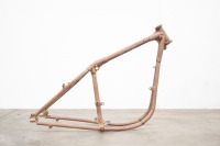 A frame believed to be a circa1947/48 BSA A7 Rigid, Frame No.YA7 2217 stamped '87-4003' at seat post muff joint [Updated with Frame Number] - 2