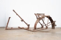 A unknown frame with two twin splade down tubes, possibly Excelsior
