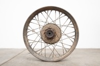 A circa 1941 Indian 741 18" rear wheel, Kelsey Hayes rims - 3