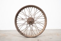 A circa 1927-1930 AJS 19" 40 spoke rear wheel, with bearings and quill - 3