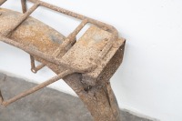 A circa 1920s rear mudguard with luggage rack, tool box and stand clip - 2
