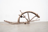 A rear frame section from a British motorcycle