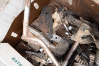 A circa late 1960s BSA, possibly B20 or B25, numbers not visible, with box of assorted parts believed to accompany frame [SALEROOM NOTICE] - 3