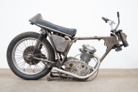 A circa late 1960s BSA, possibly B20 or B25, numbers not visible, with box of assorted parts believed to accompany frame [SALEROOM NOTICE] - 4