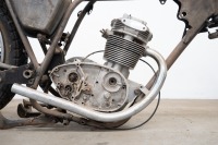 A circa late 1960s BSA, possibly B20 or B25, numbers not visible, with box of assorted parts believed to accompany frame [SALEROOM NOTICE] - 6