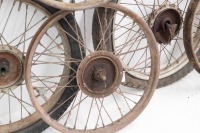 Seven BSA Bantam 19" wheels - 2