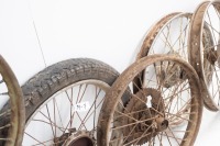 Seven BSA Bantam 19" wheels - 4