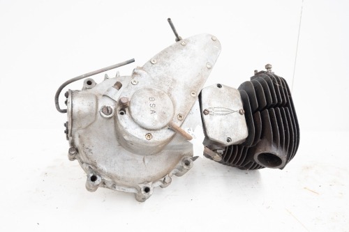 A BSA M20 motor, appears in good condition, no head, stamped 'ZM20.1144'