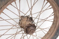 Two 19" sidecar wheels, one with hubcap - 3