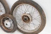 Three Japanese wheels 19" & 10", one possibly Honda CB - 2