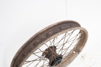 A 1950s BSA/Triumph crinkle hub 19" wheel - 2