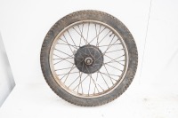 A 19" front wheel, likely Norton, complete with brake and axle - 3