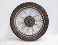 A 19" rear wheel, with drum and sprocket