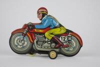 RACING: Racing Motorcycle AMB 701 made in Italy c1960, friction drive, 15 cms long - 7